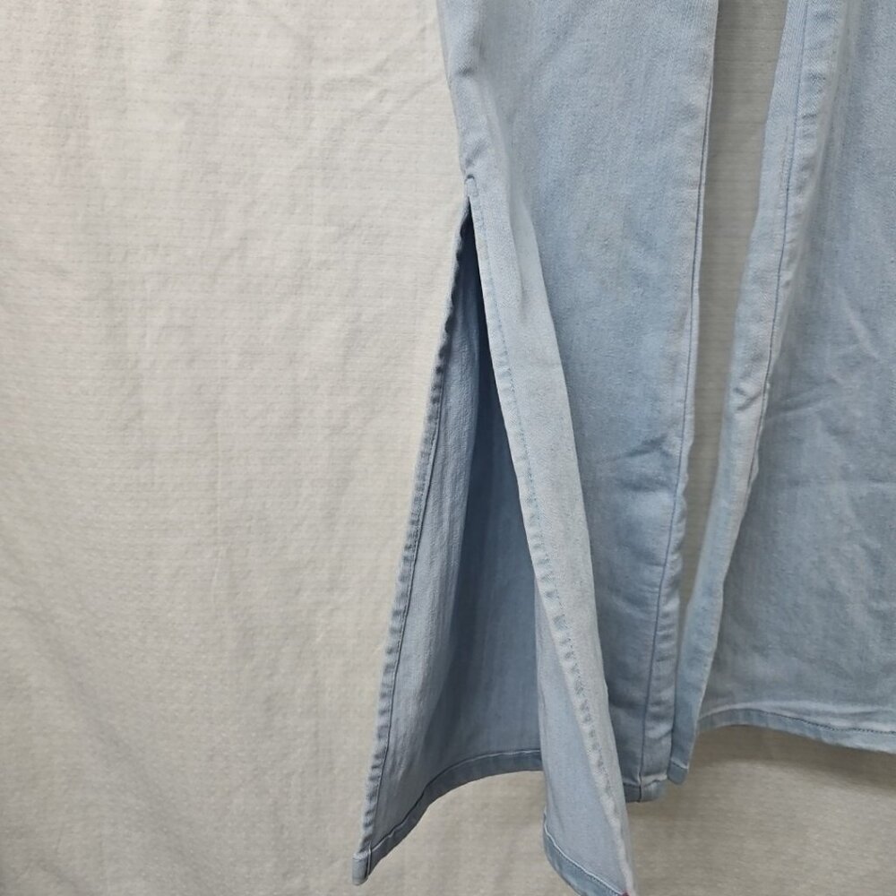 Light Blue Ruffle-Strap Jumpsuit - Picture 3 of 12